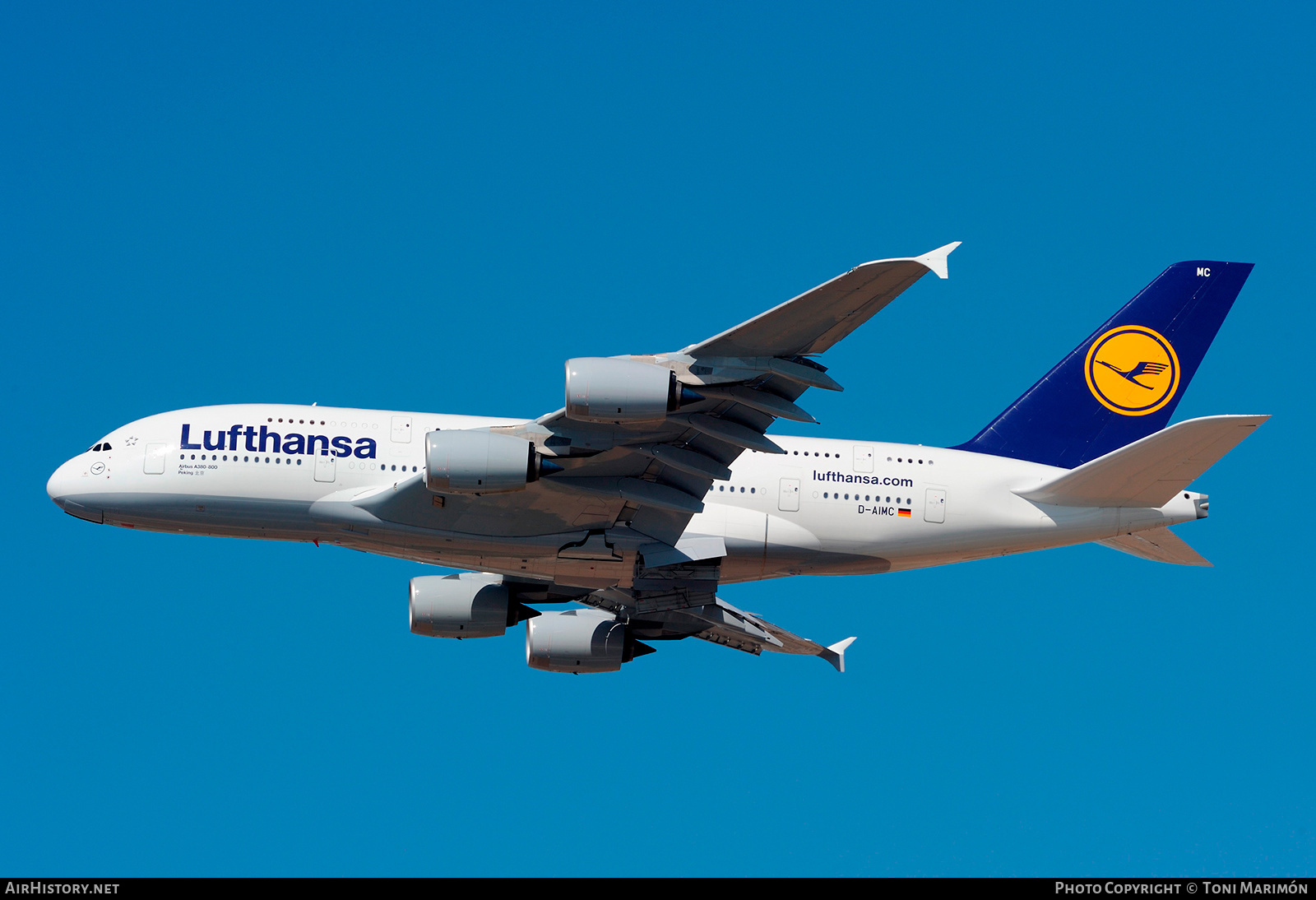 Aircraft Photo of D-AIMC | Airbus A380-841 | Lufthansa | AirHistory.net #223852