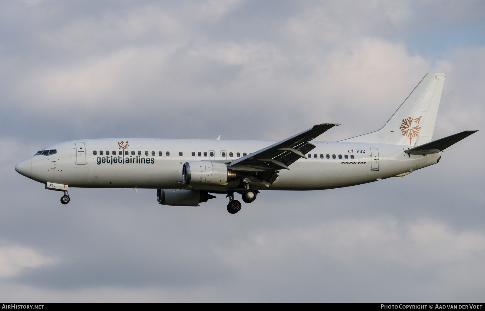 Aircraft Photo of LY-PGC | Boeing 737-4S3 | GetJet Airlines | AirHistory.net #223855