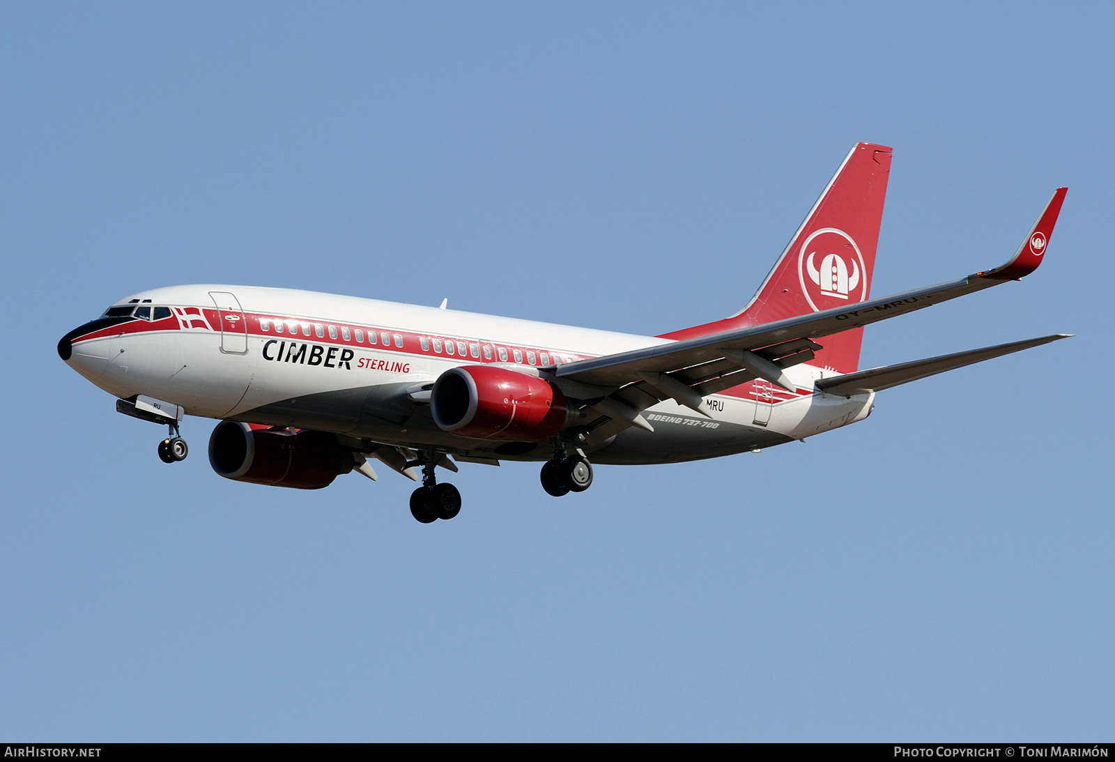 Aircraft Photo of OY-MRU | Boeing 737-73S | Cimber Sterling | AirHistory.net #223861