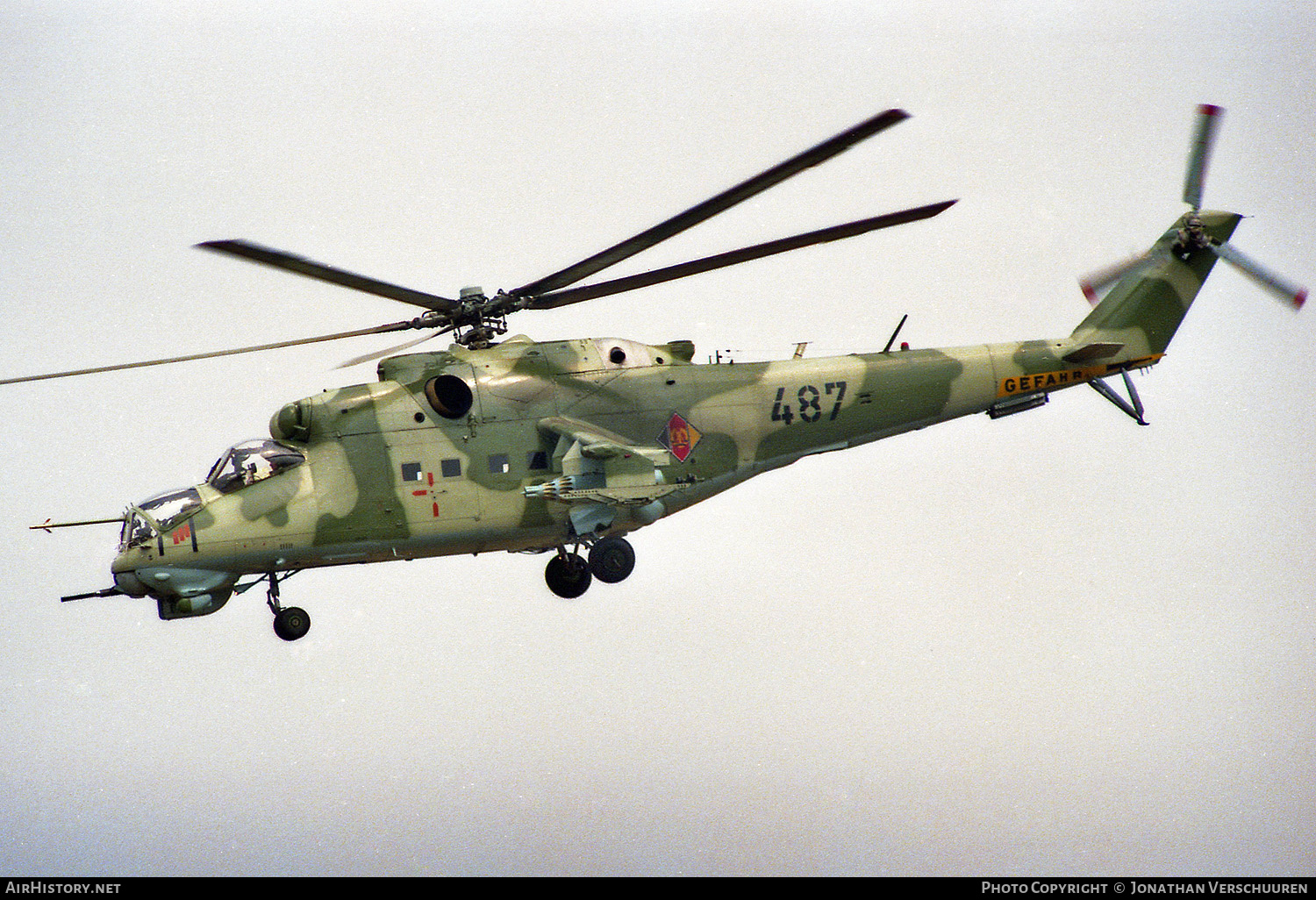 Aircraft Photo of 487 | Mil Mi-24D | East Germany - Air Force | AirHistory.net #223866