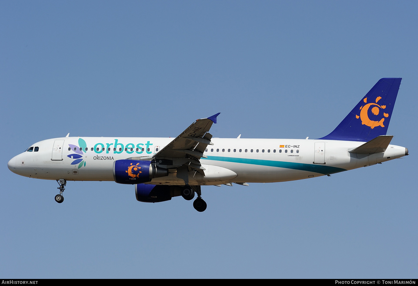 Aircraft Photo of EC-INZ | Airbus A320-214 | Orbest Orizonia Airlines | AirHistory.net #223869