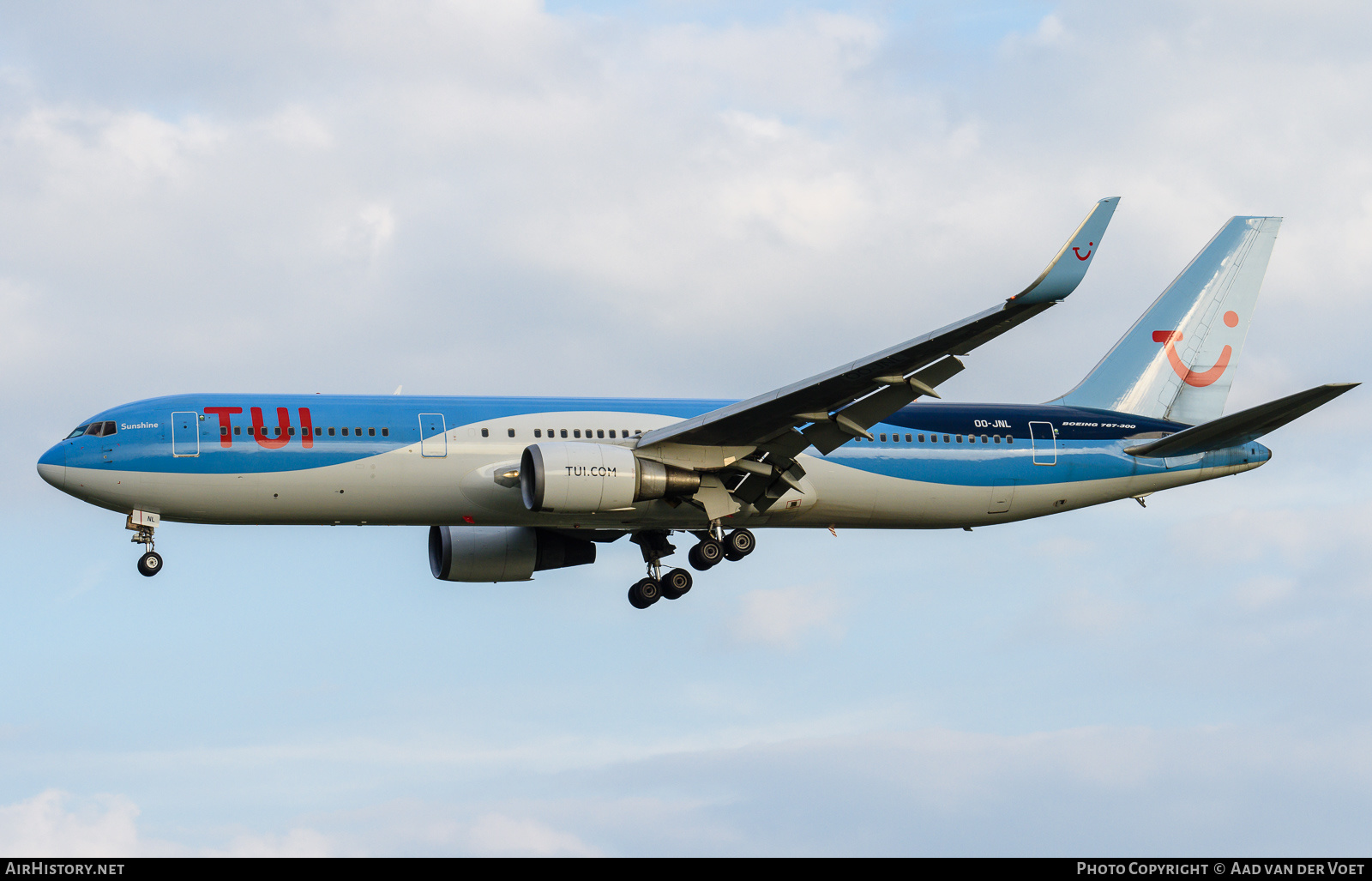 Aircraft Photo of OO-JNL | Boeing 767-304/ER | TUI | AirHistory.net #223884