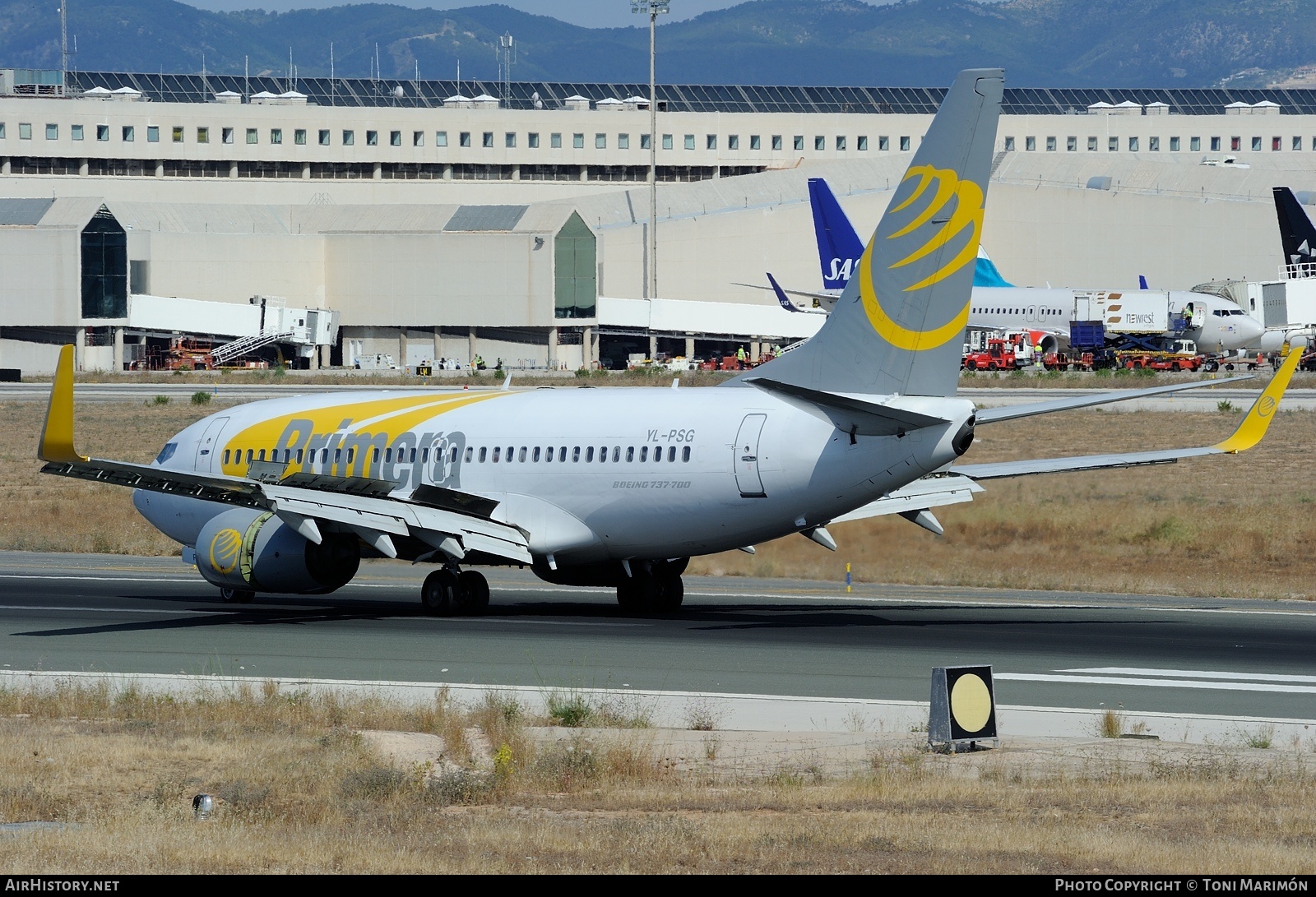 Aircraft Photo of YL-PSG | Boeing 737-7BX | Primera Air | AirHistory.net #223948