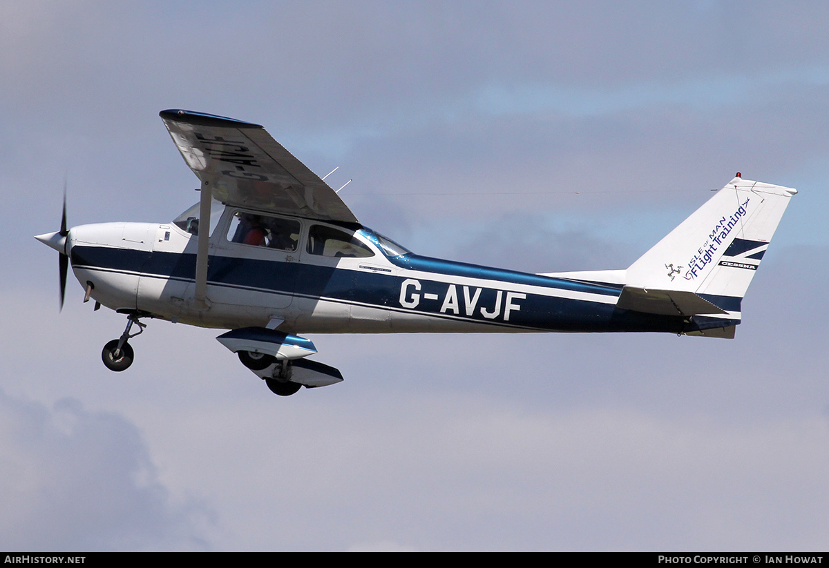 Aircraft Photo of G-AVJF | Reims F172H Skyhawk | Isle of Man Flight Training | AirHistory.net #223966