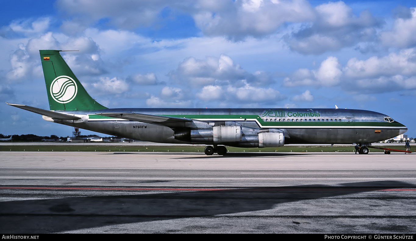 Aircraft Photo of N760FW | Boeing 707-373C | SAM - Sociedad Aeronáutica de Medellín | AirHistory.net #224006