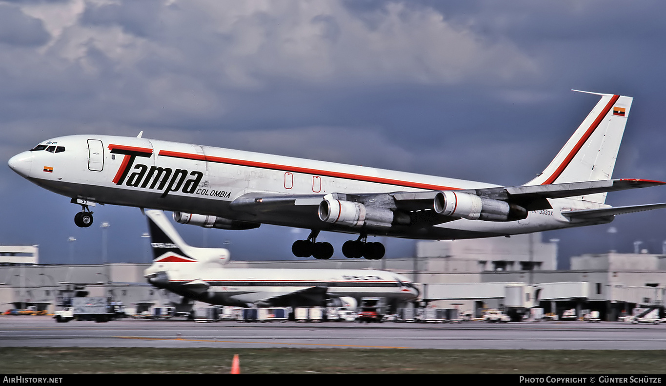 Aircraft Photo of HK-3333X | Boeing 707-321C | TAMPA - Transportes Aéreos Mercantiles Panamericanos | AirHistory.net #224008