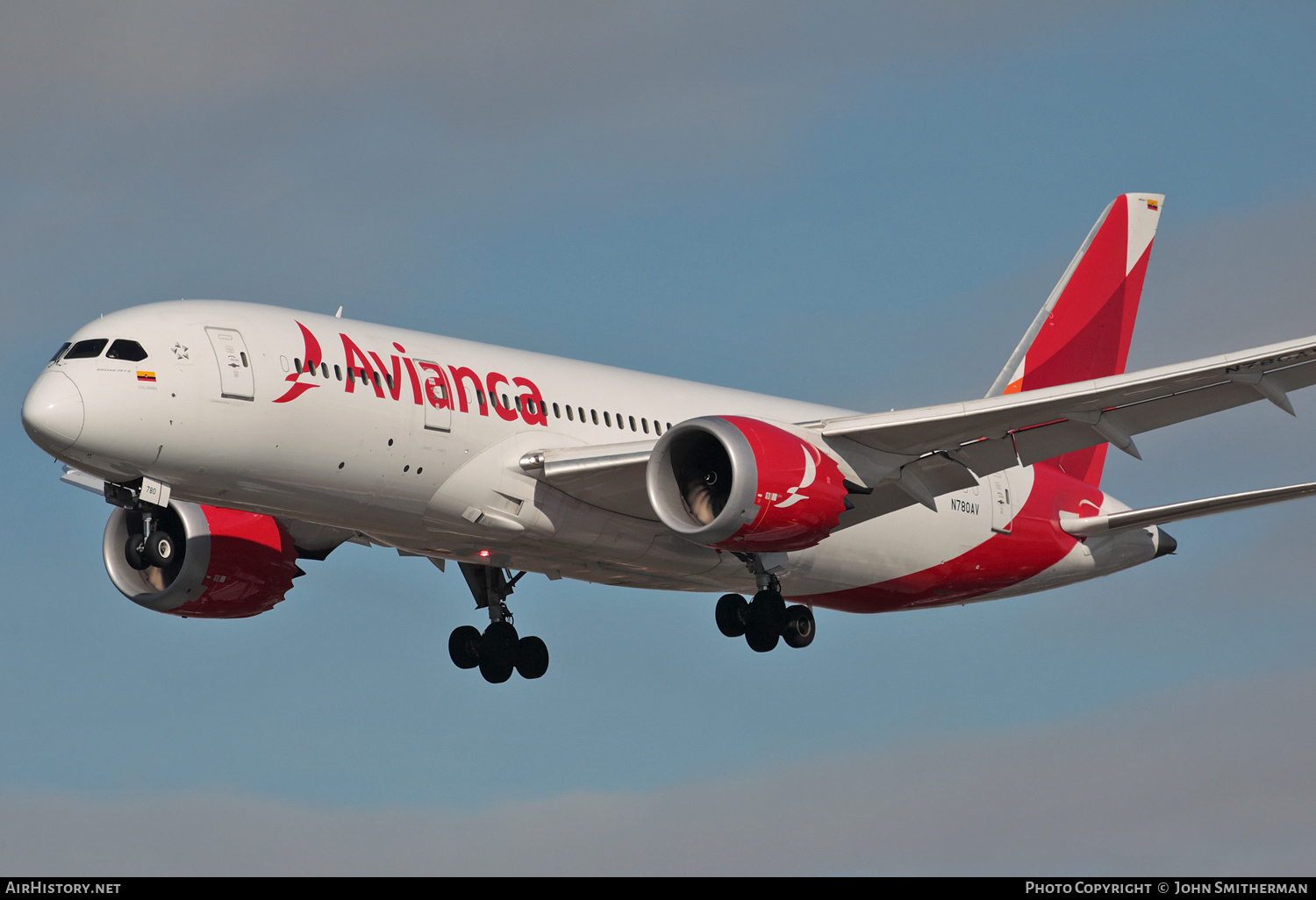 Aircraft Photo of N780AV | Boeing 787-8 Dreamliner | Avianca | AirHistory.net #224024