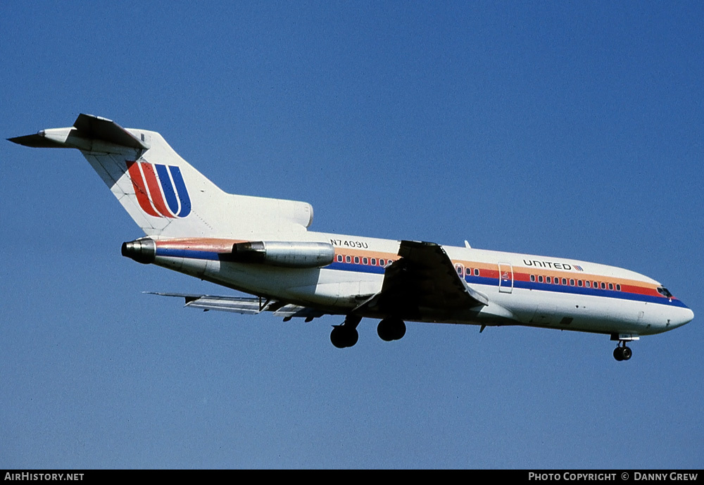 Aircraft Photo of N7409U | Boeing 727-22C | United Airlines | AirHistory.net #224043