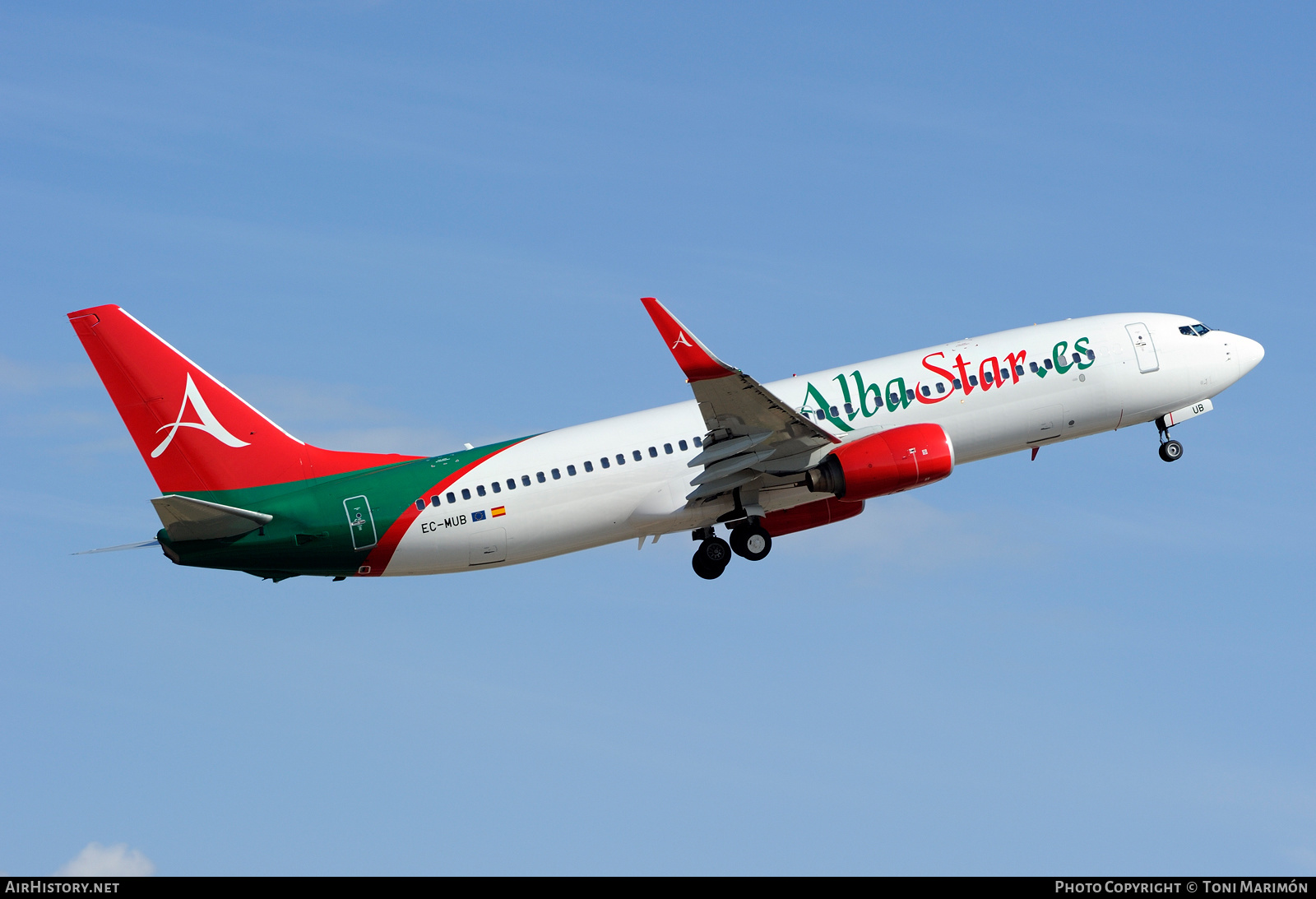 Aircraft Photo of EC-MUB | Boeing 737-86J | AlbaStar | AirHistory.net #224048