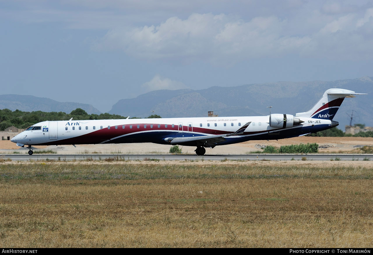 Aircraft Photo of 5N-JEE | Bombardier CRJ-1000 (CL-600-2E25) | Arik Air | AirHistory.net #224060