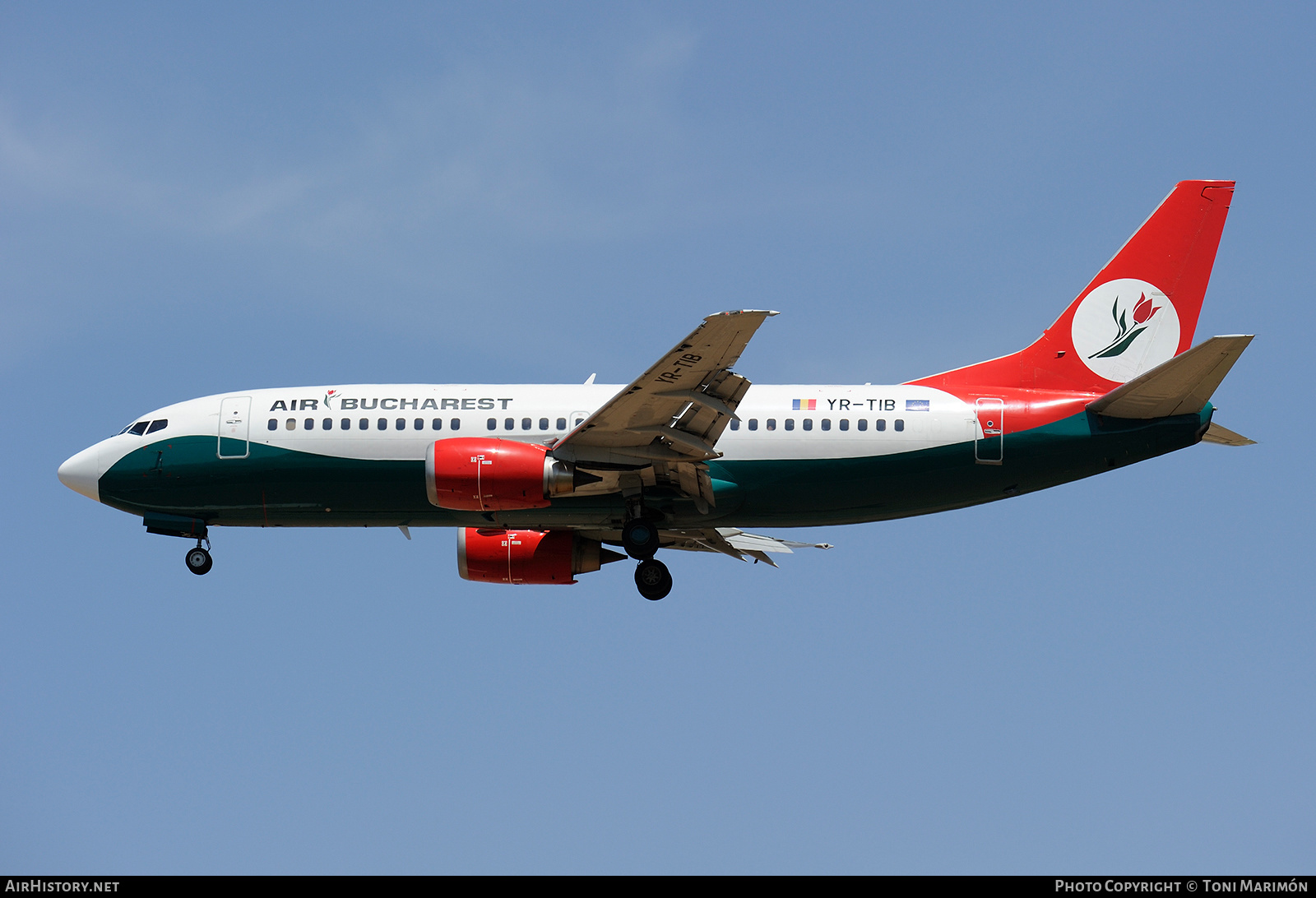 Aircraft Photo of YR-TIB | Boeing 737-3L9 | Air Bucharest | AirHistory.net #224066