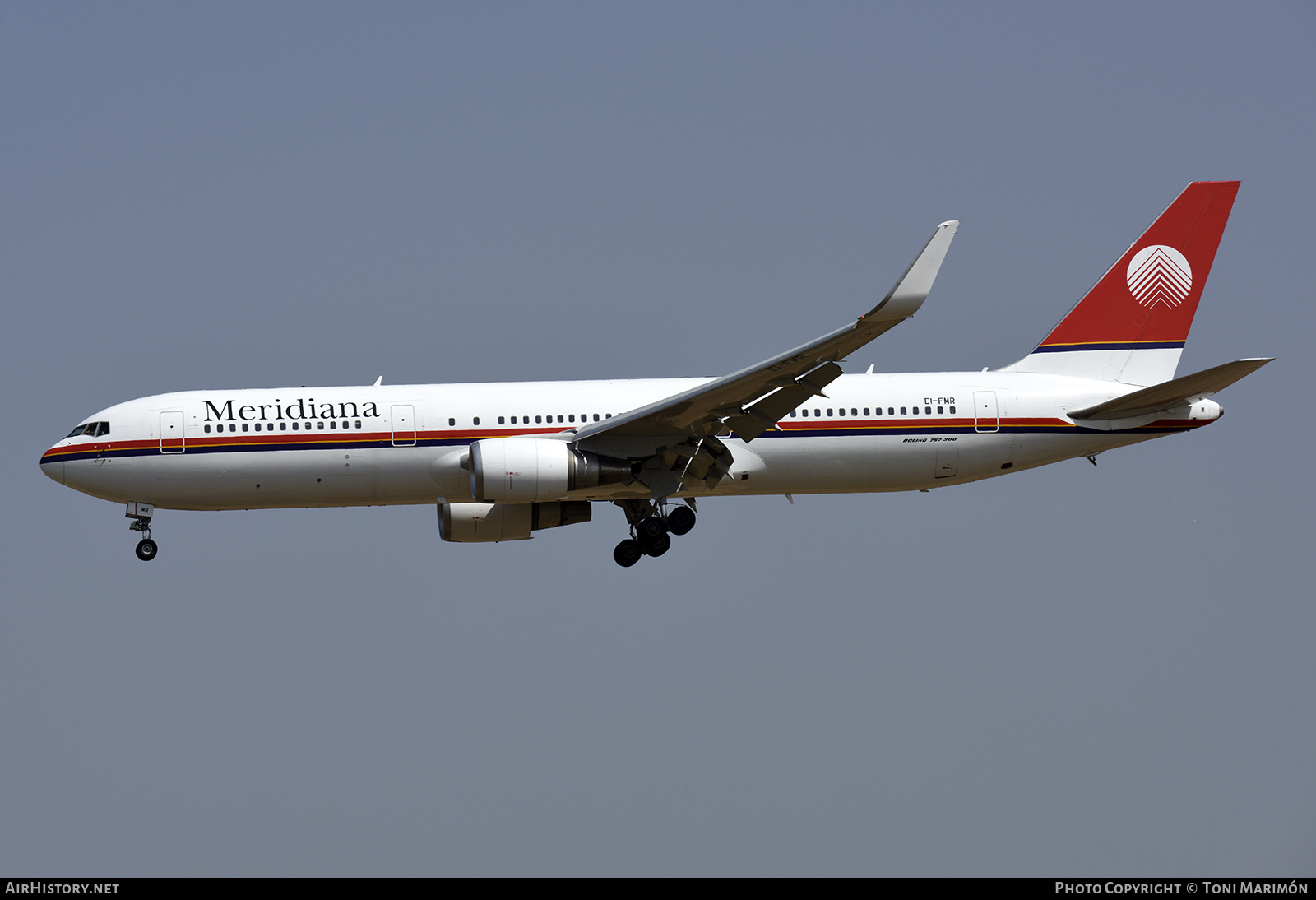 Aircraft Photo of EI-FMR | Boeing 767-304/ER | Meridiana | AirHistory.net #224121