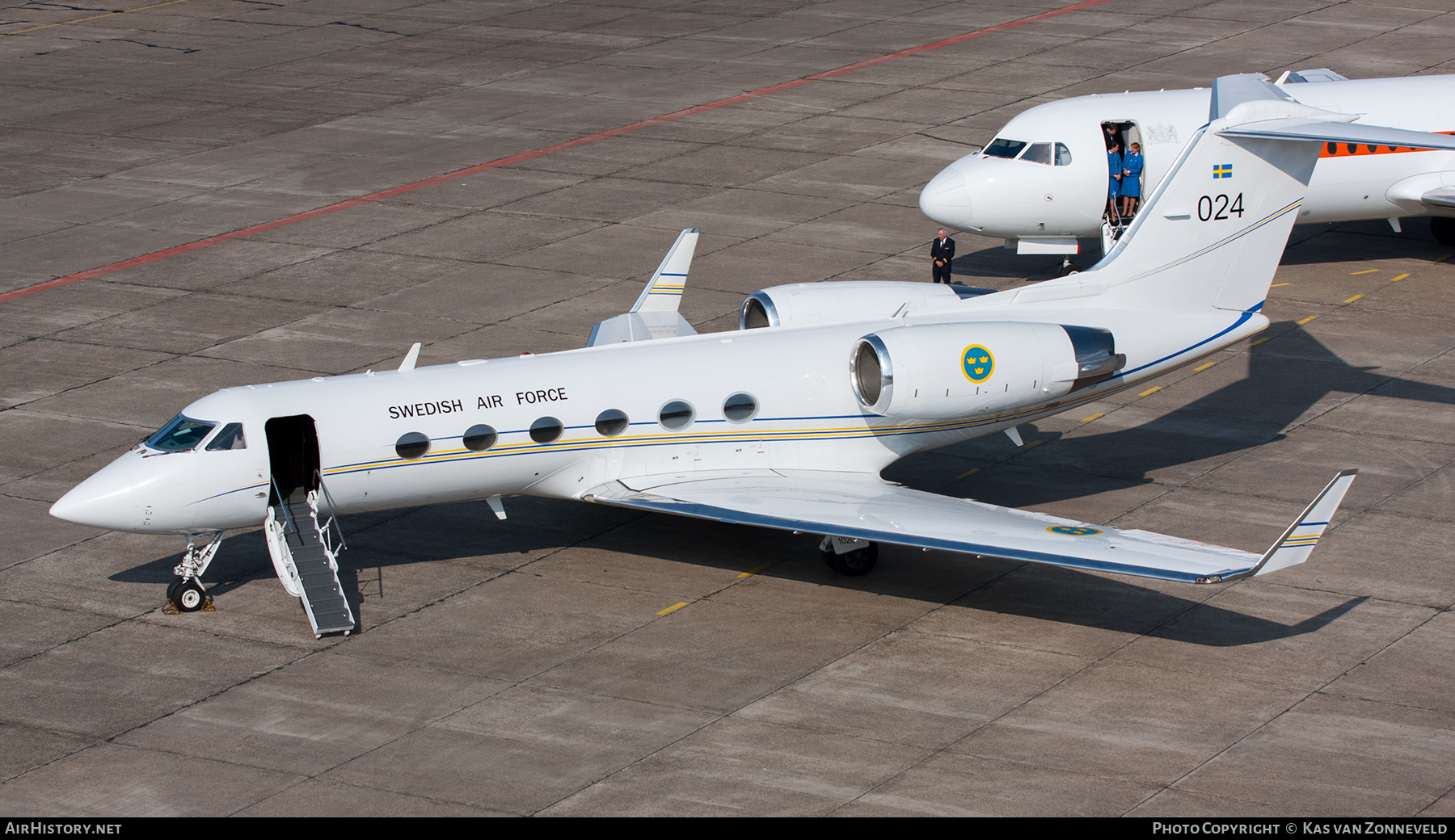 Aircraft Photo of 102004 | Gulfstream Aerospace Tp102C Gulfstream IV (G-IV-SP) | Sweden - Air Force | AirHistory.net #224137