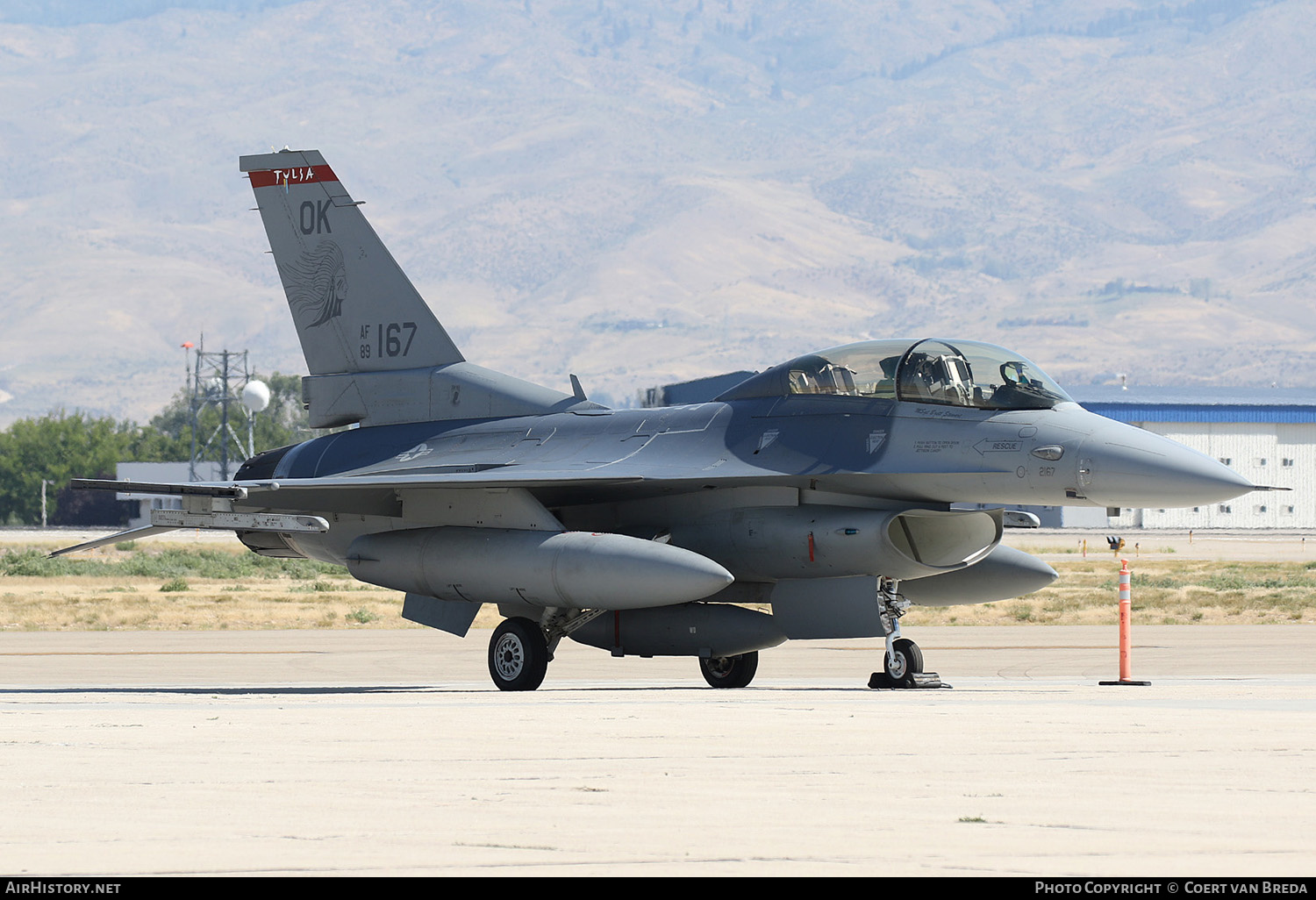 Aircraft Photo of 89-2167 / AF89-167 | General Dynamics F-16DM Fighting Falcon | USA - Air Force | AirHistory.net #224163