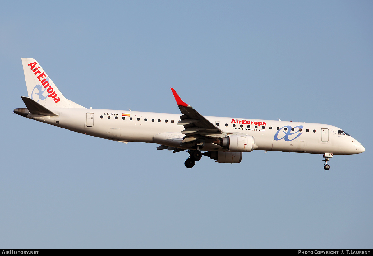 Aircraft Photo of EC-KYO | Embraer 195SR (ERJ-190-200SR) | Air Europa | AirHistory.net #224175