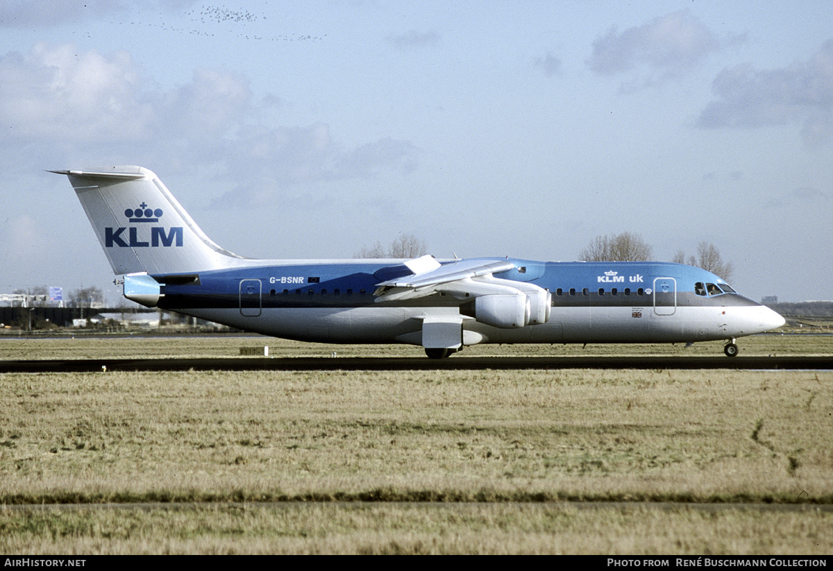 Aircraft Photo of G-BSNR | British Aerospace BAe-146-300 | KLM UK | AirHistory.net #224182