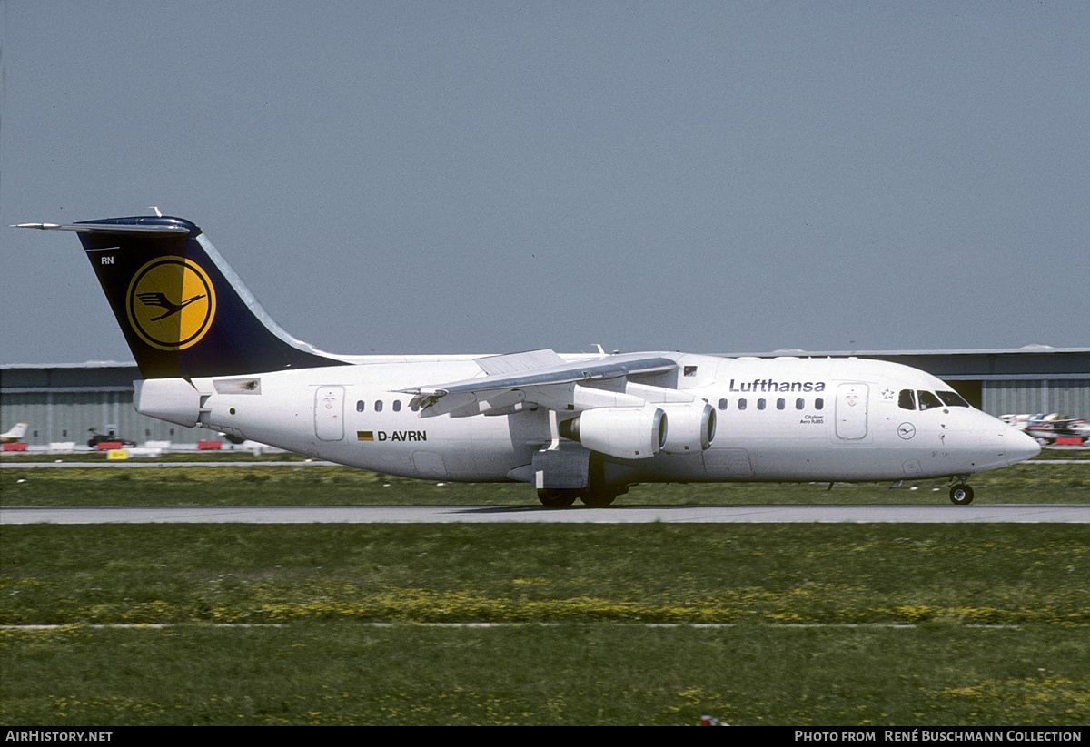 Aircraft Photo of D-AVRN | British Aerospace Avro 146-RJ85 | Lufthansa | AirHistory.net #224186