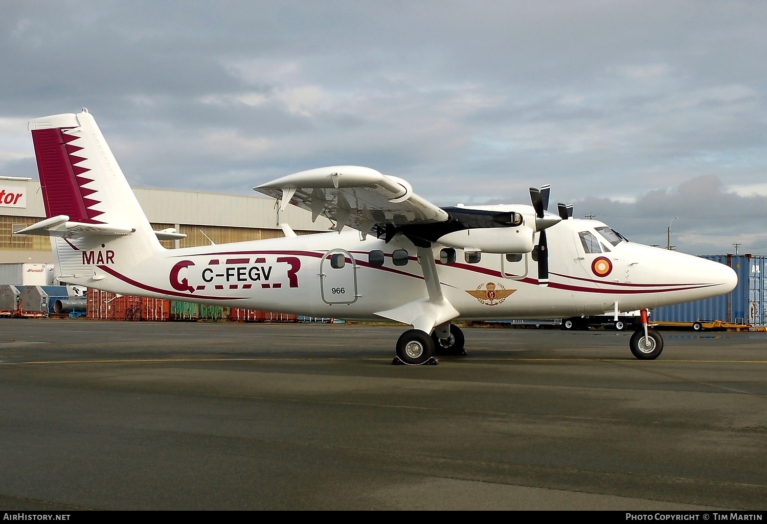 Aircraft Photo of A7-MAR / C-FEGV / MAR | Viking DHC-6-400 Twin Otter | Qatar - Air Force | AirHistory.net #224224