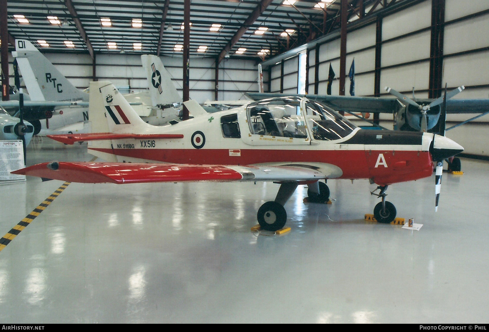 Aircraft Photo of N516BG / NX516BG / XX516 | Scottish Aviation Bulldog T1 | UK - Air Force | AirHistory.net #224259