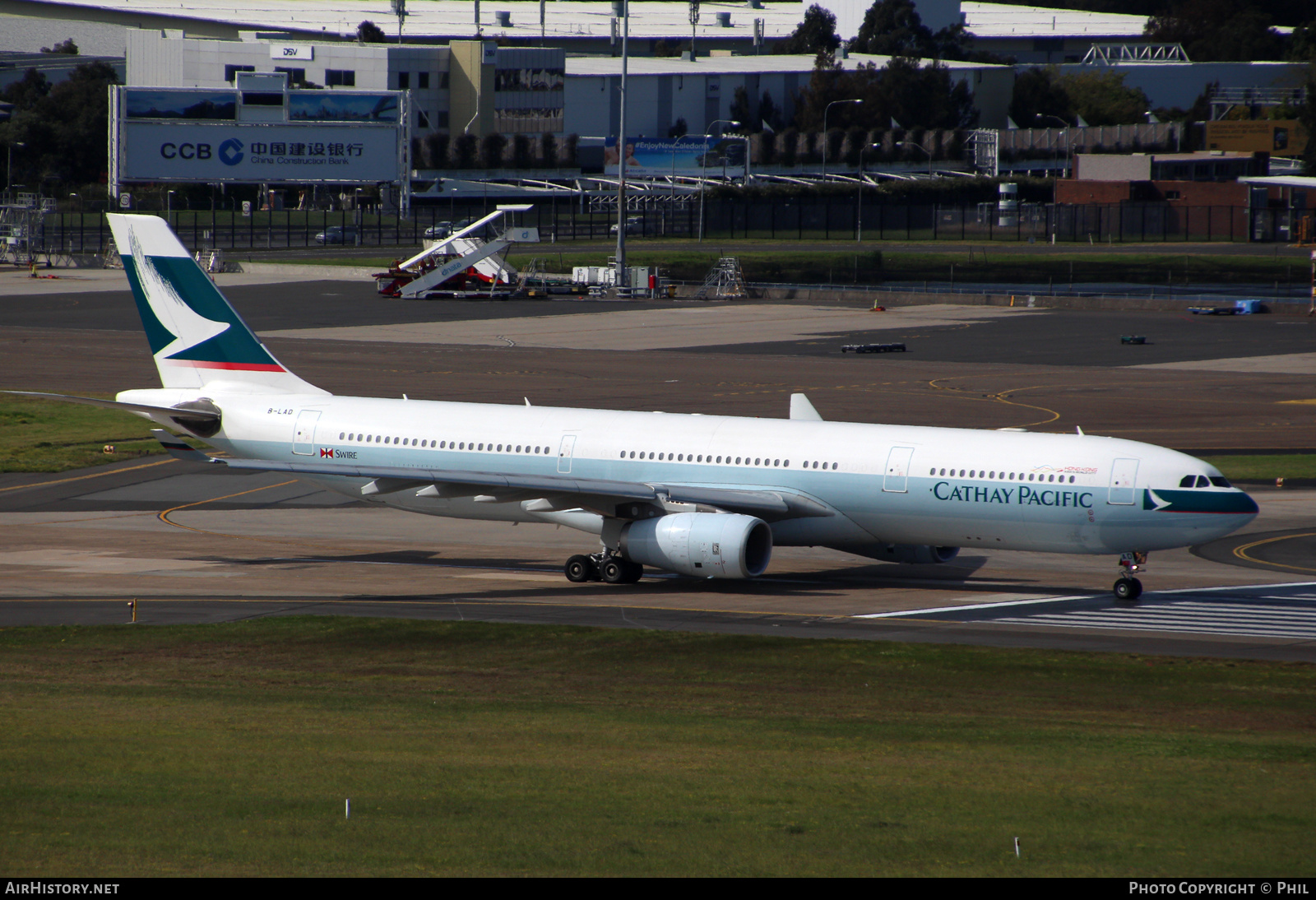 Aircraft Photo of B-LAD | Airbus A330-343 | Cathay Pacific Airways | AirHistory.net #224273