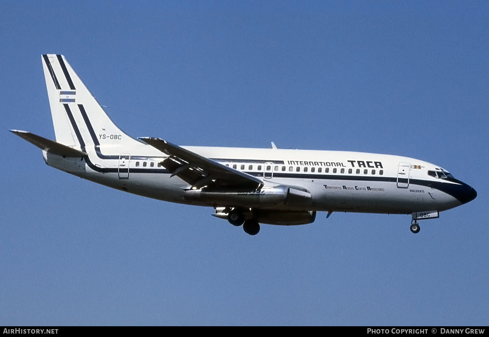 Aircraft Photo of YS-08C | Boeing 737-2A1/Adv | TACA - Transportes Aéreos Centro Americanos | AirHistory.net #224294