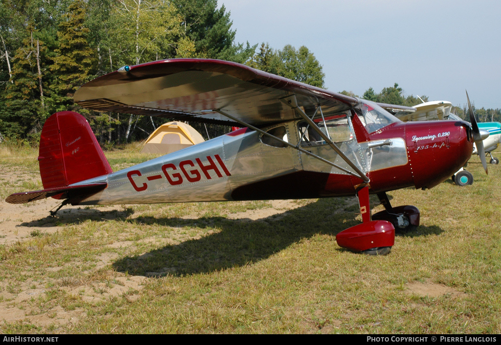 Aircraft Photo of C-GGHI | Cessna 140 | AirHistory.net #224336