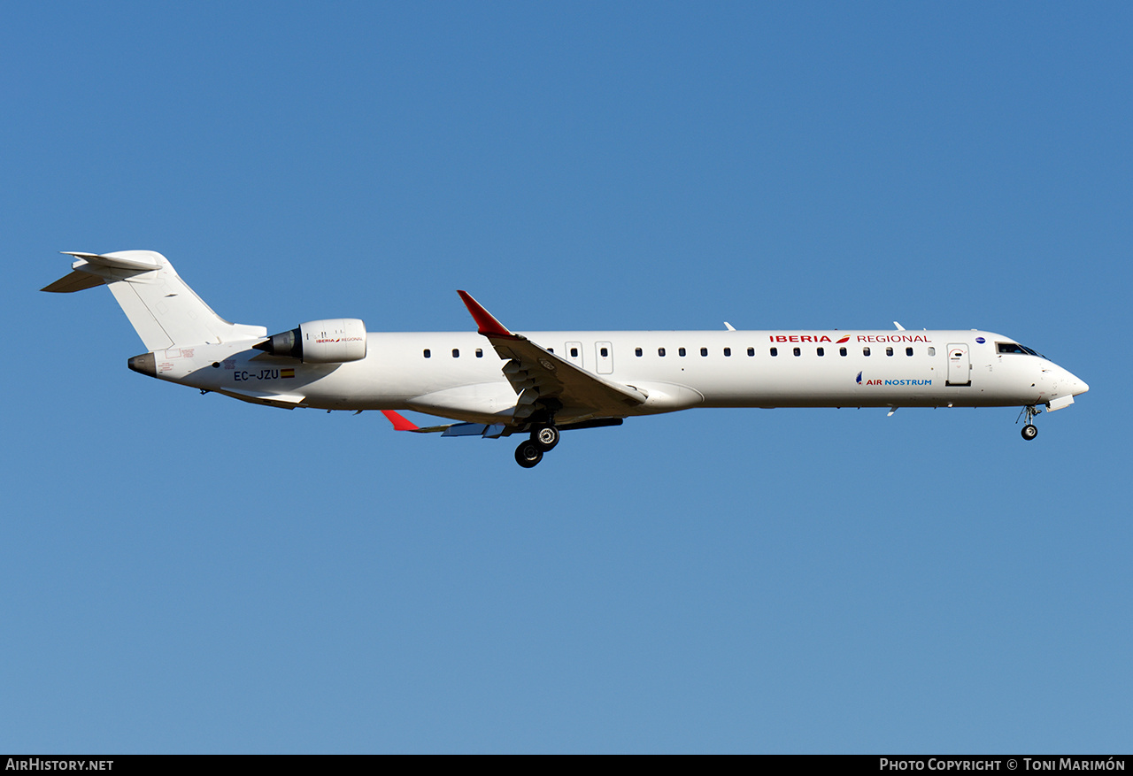 Aircraft Photo of EC-JZU | Bombardier CRJ-900ER (CL-600-2D24) | Iberia Regional | AirHistory.net #224340