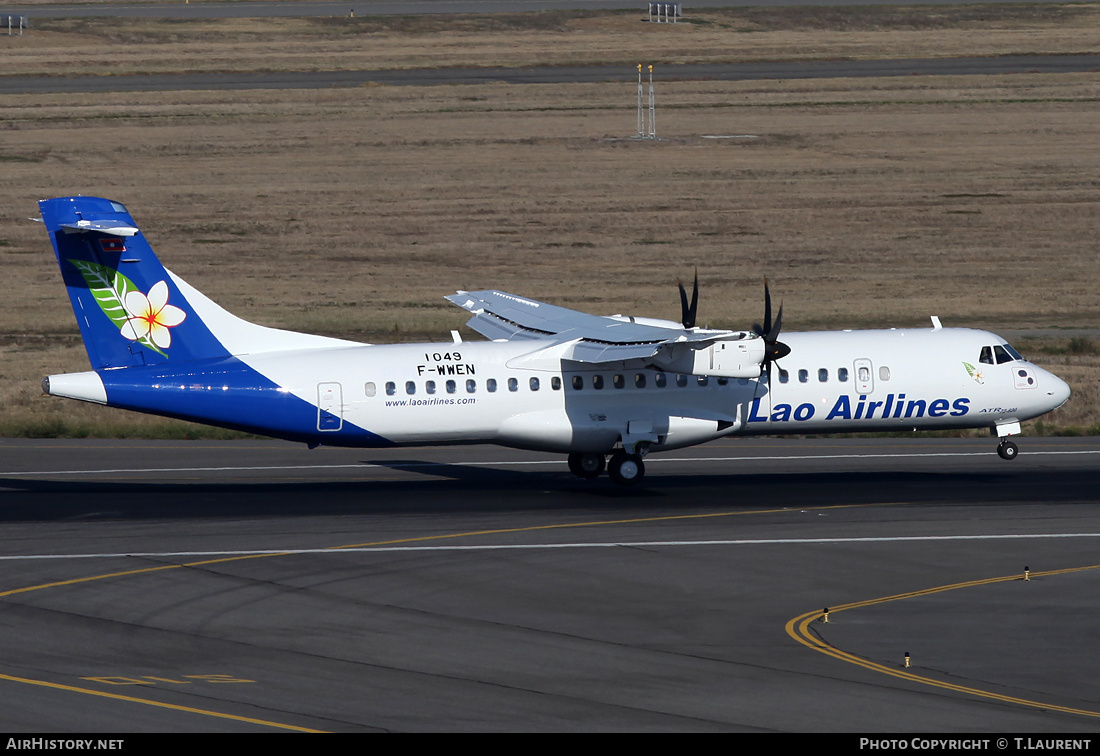 Aircraft Photo of F-WWEN | ATR ATR-72-600 (ATR-72-212A) | Lao Airlines | AirHistory.net #224386