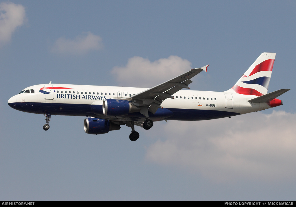 Aircraft Photo of G-BUSI | Airbus A320-211 | British Airways | AirHistory.net #224401