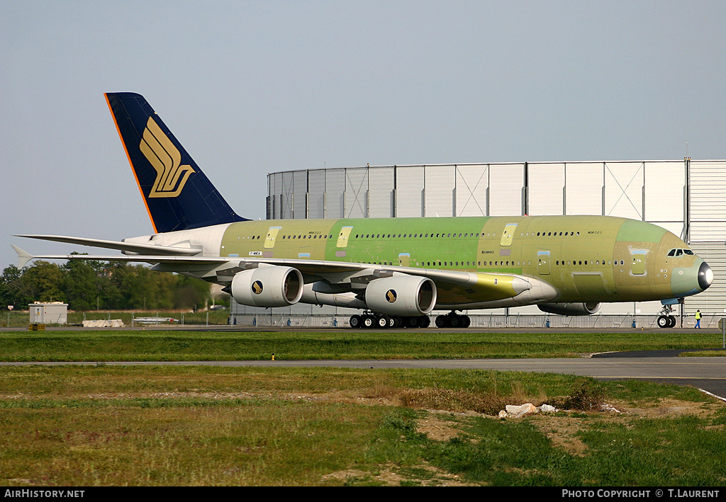 Aircraft Photo of F-WWSA | Airbus A380-841 | Singapore Airlines | AirHistory.net #224416