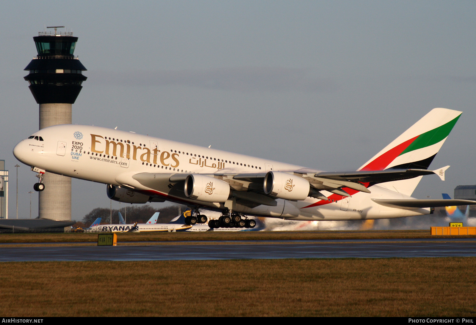 Aircraft Photo of A6-EEZ | Airbus A380-861 | Emirates | AirHistory.net #224505