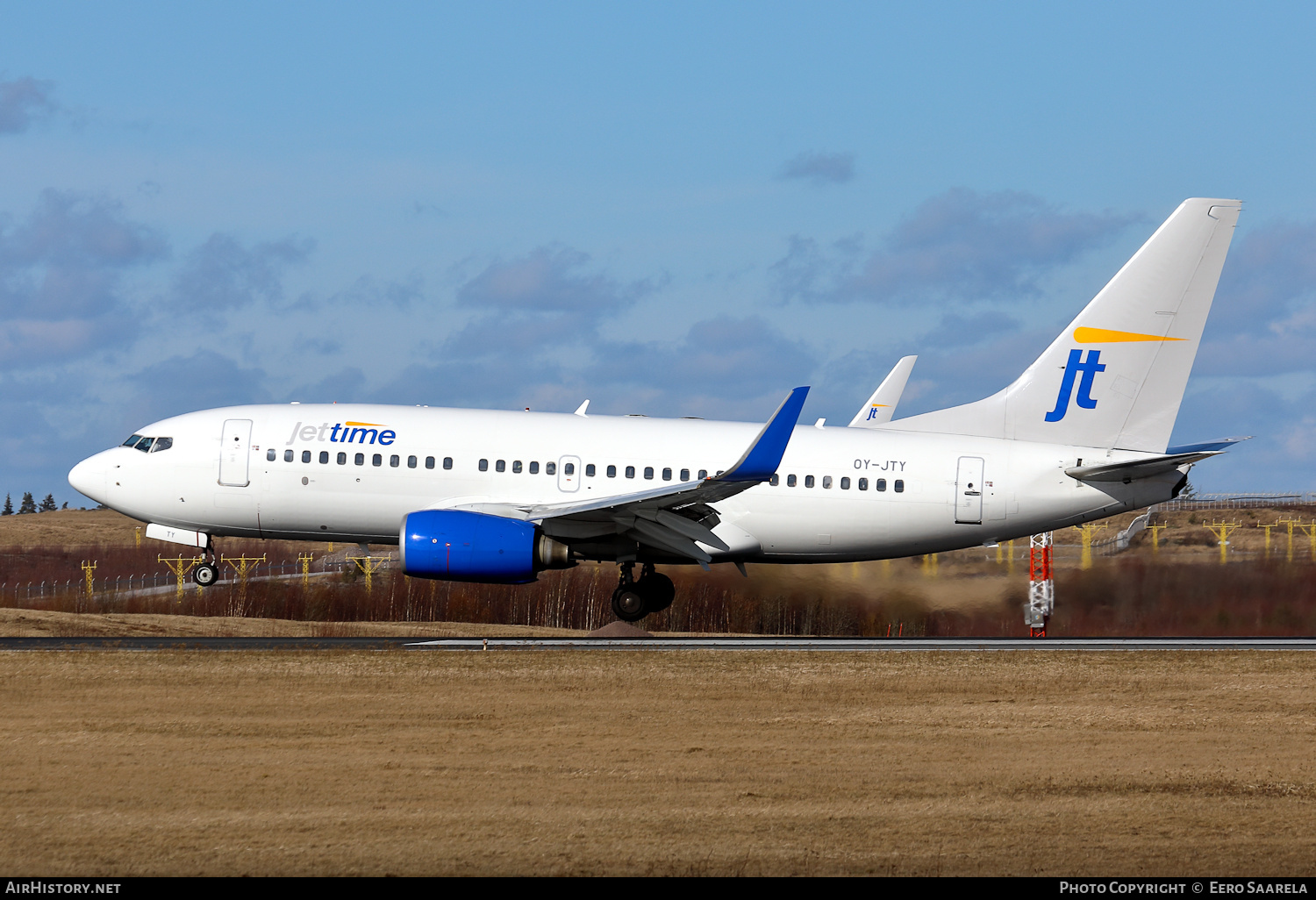 Aircraft Photo of OY-JTY | Boeing 737-7Q8 | Jettime | AirHistory.net #224533