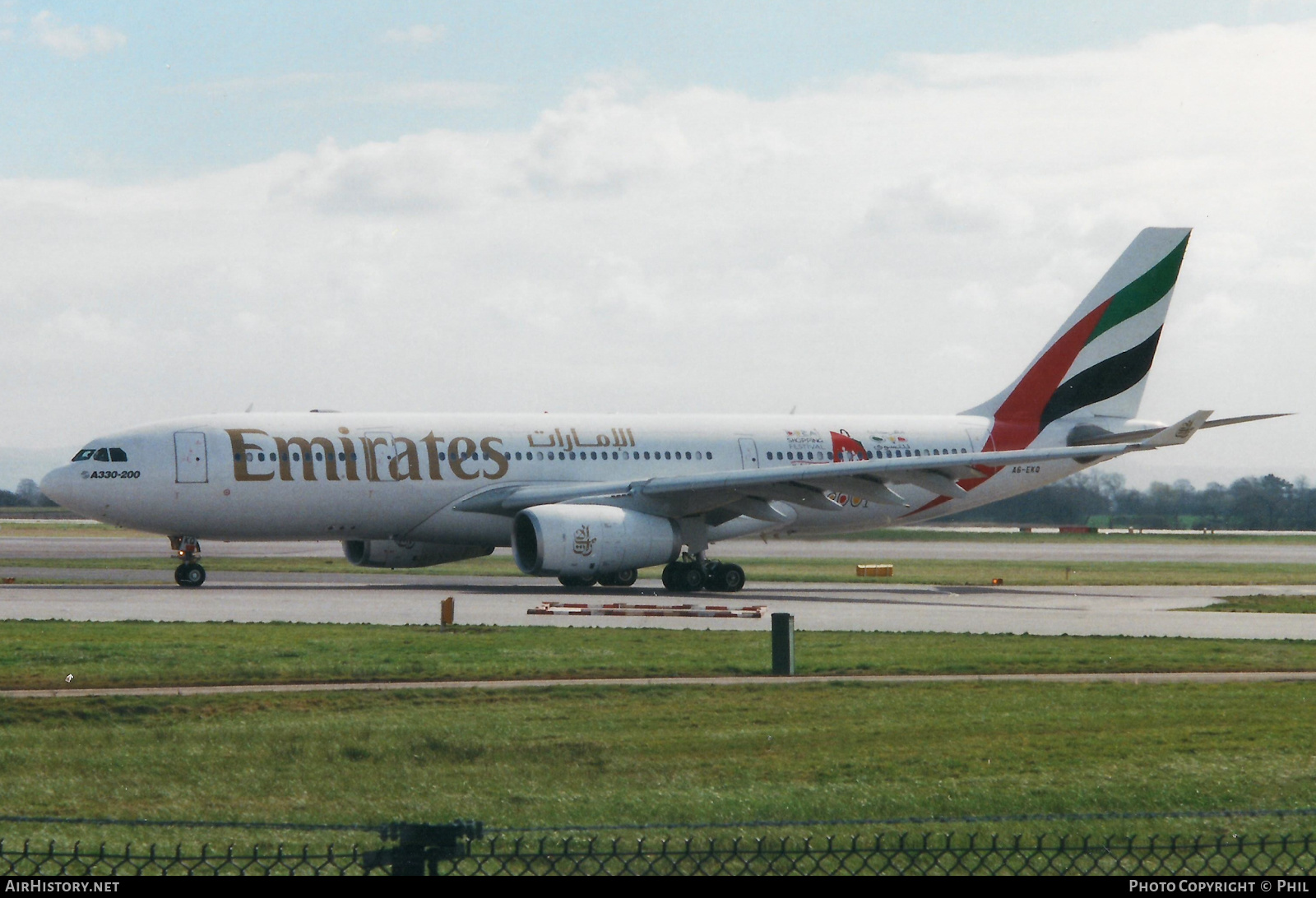 Aircraft Photo of A6-EKQ | Airbus A330-243 | Emirates | AirHistory.net #224542