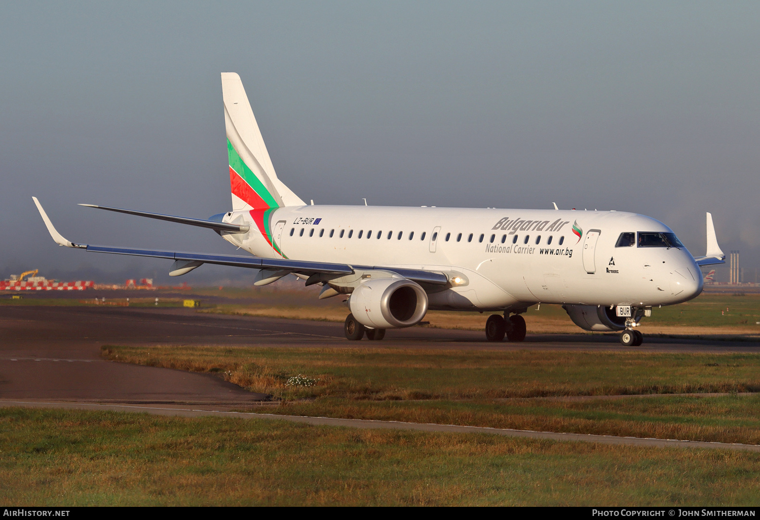 Aircraft Photo of LZ-BUR | Embraer 190STD (ERJ-190-100STD) | Bulgaria Air | AirHistory.net #224571