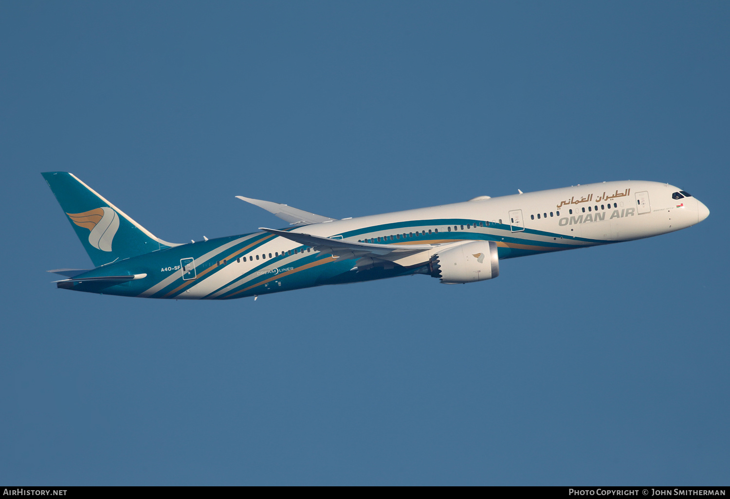 Aircraft Photo of A4O-SF | Boeing 787-9 Dreamliner | Oman Air | AirHistory.net #224596