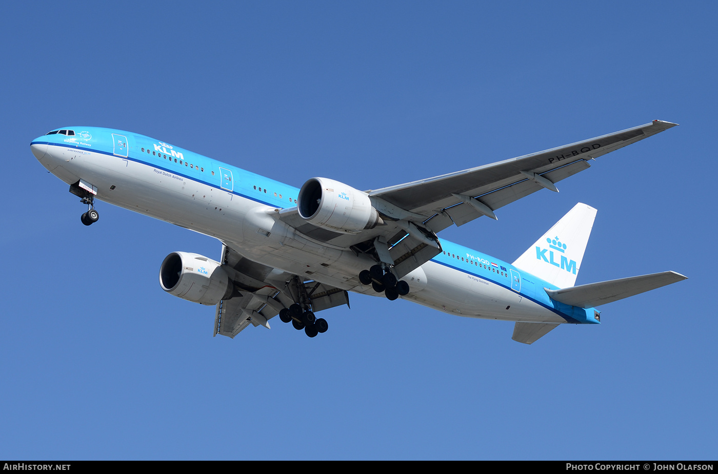 Aircraft Photo of PH-BQD | Boeing 777-206/ER | KLM - Royal Dutch Airlines | AirHistory.net #224601