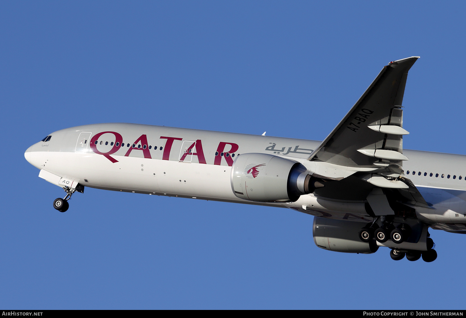 Aircraft Photo of A7-BAQ | Boeing 777-3DZ/ER | Qatar Airways | AirHistory.net #224612