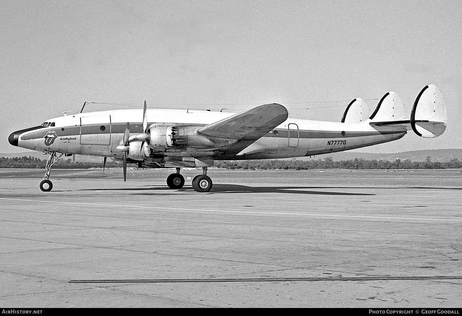 Aircraft Photo of N7777G | Lockheed L-749A(F) Constellation | The Rolling Stones | AirHistory.net #224635