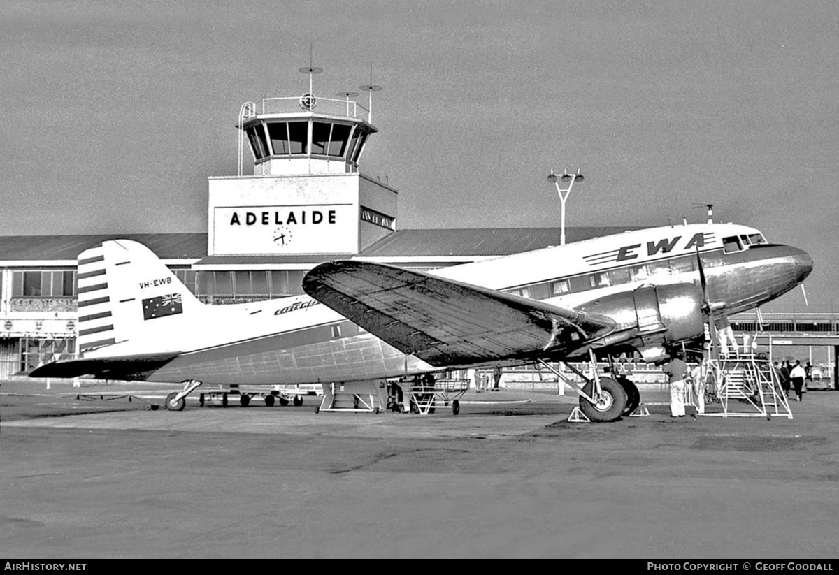 Aircraft Photo of VH-EWB | Douglas DC-3(C) | East-West Airlines | AirHistory.net #224644
