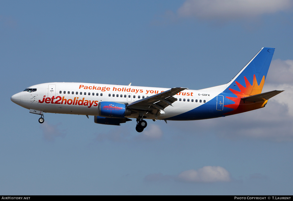 Aircraft Photo of G-GDFK | Boeing 737-36N | Jet2 Holidays | AirHistory.net #224670