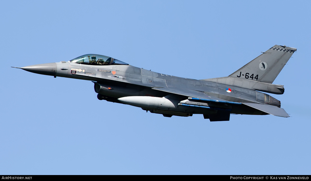 Aircraft Photo of J-644 | General Dynamics F-16AM Fighting Falcon | Netherlands - Air Force | AirHistory.net #224742