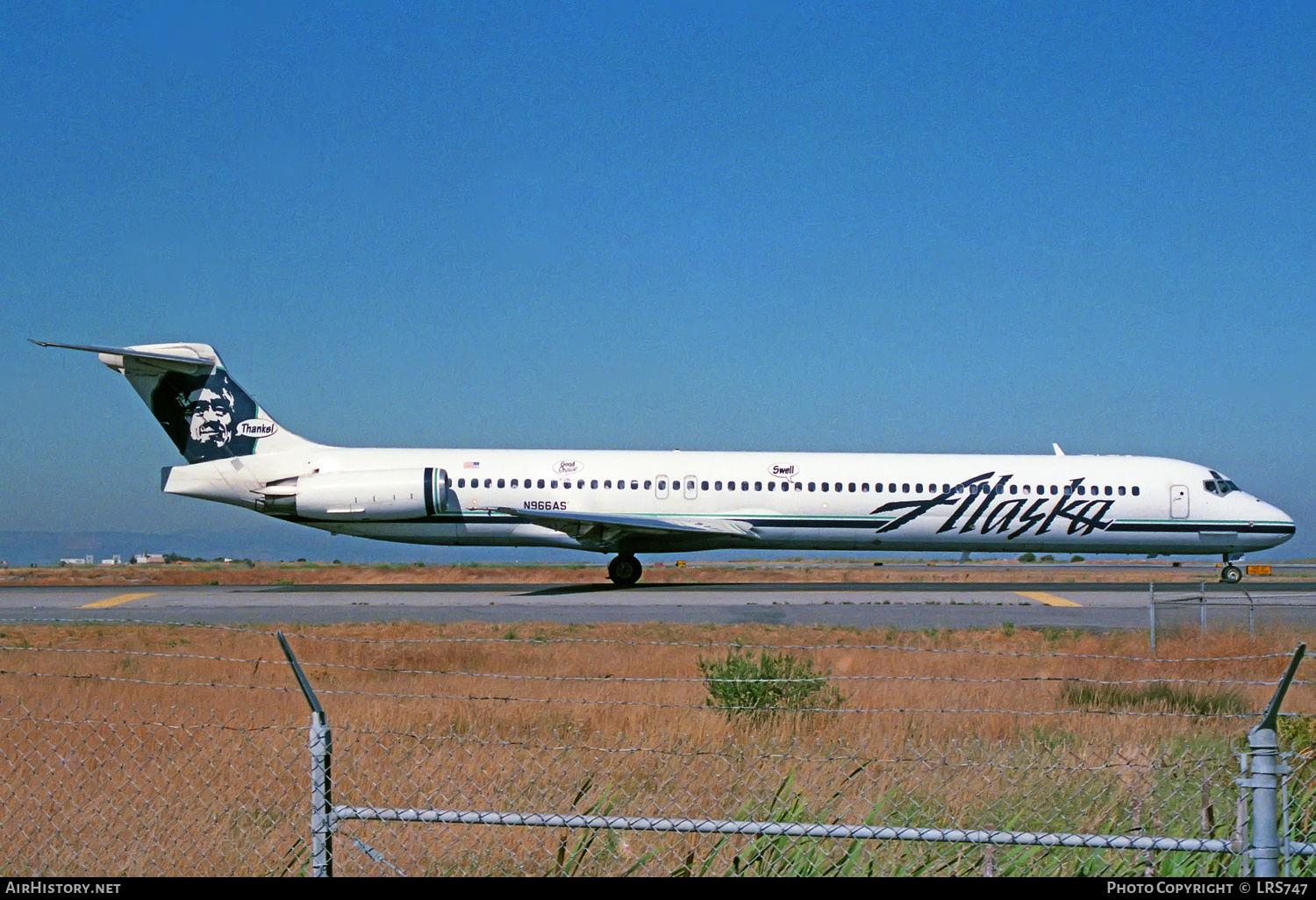 Aircraft Photo of N966AS | McDonnell Douglas MD-82 (DC-9-82) | Alaska Airlines | AirHistory.net #224764
