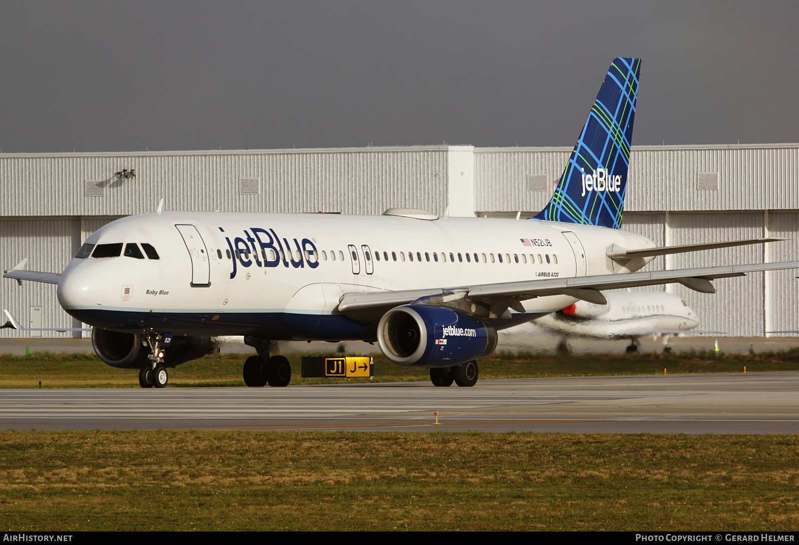 Aircraft Photo of N521JB | Airbus A320-232 | JetBlue Airways | AirHistory.net #224766