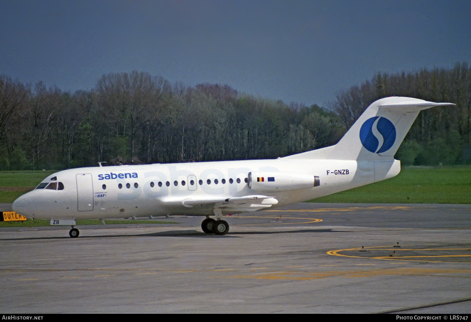 Aircraft Photo of F-GNZB | Fokker F28-1000 Fellowship | Sabena | AirHistory.net #224783