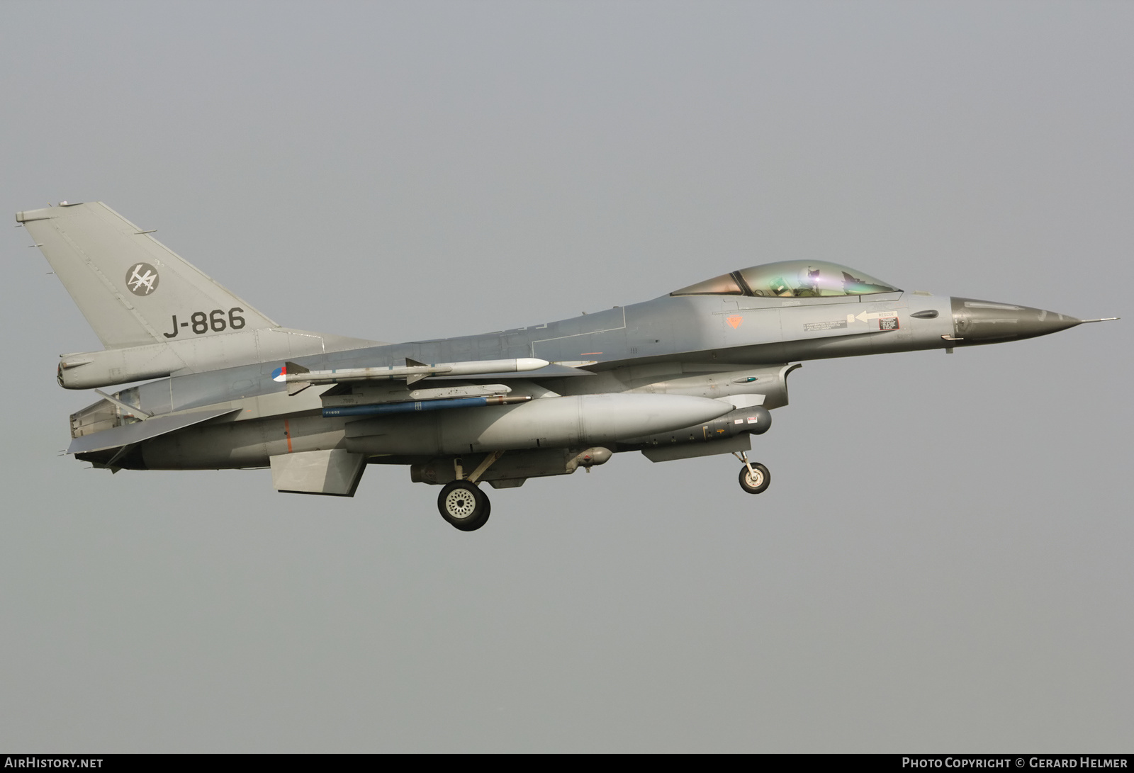 Aircraft Photo of J-866 | General Dynamics F-16AM Fighting Falcon | Netherlands - Air Force | AirHistory.net #224791