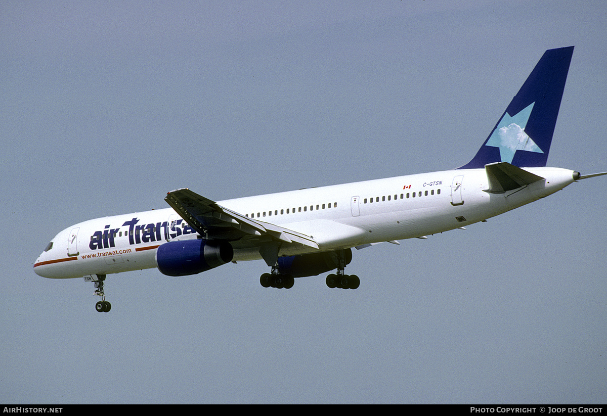 Aircraft Photo of C-GTSN | Boeing 757-28A | Air Transat | AirHistory.net #224822