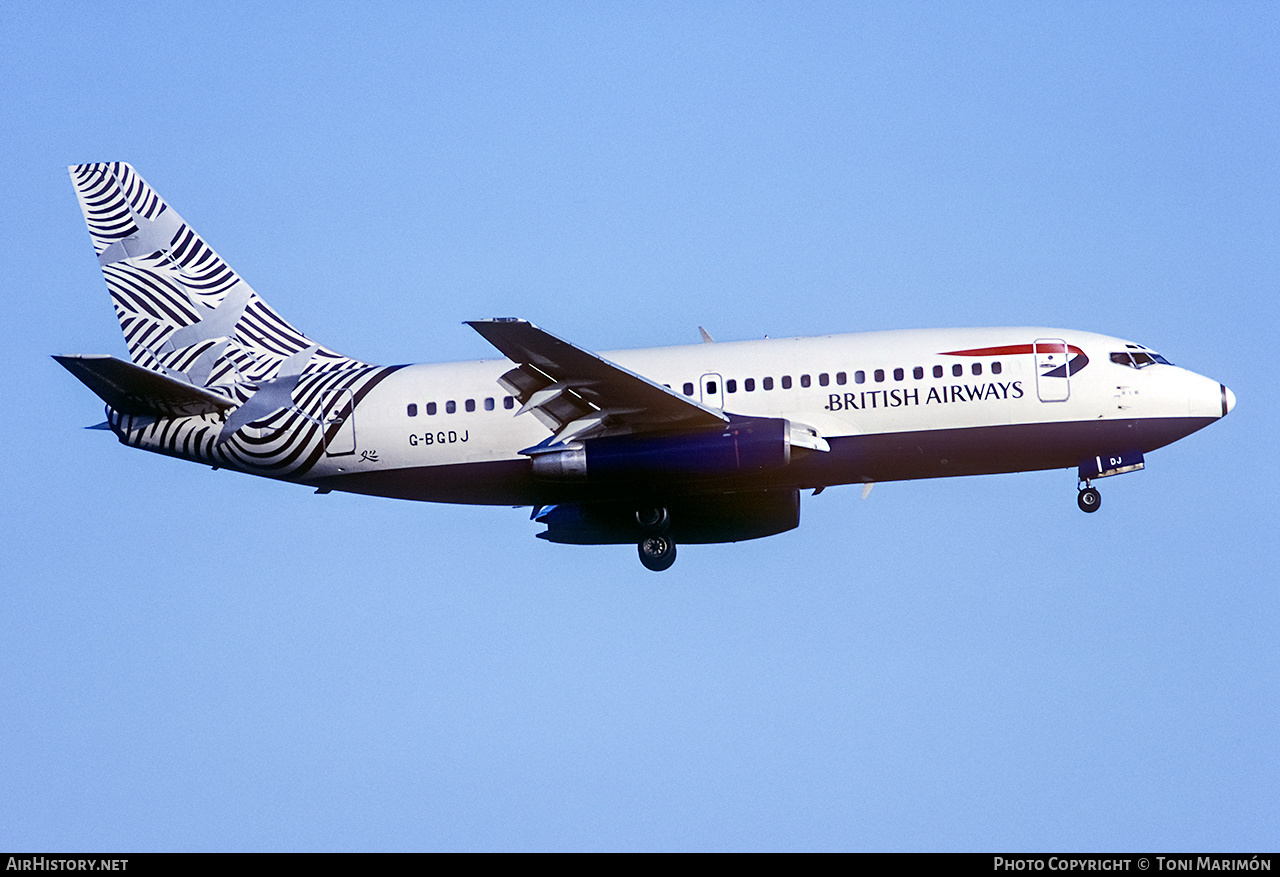 Aircraft Photo of G-BGDJ | Boeing 737-236/Adv | British Airways | AirHistory.net #224827