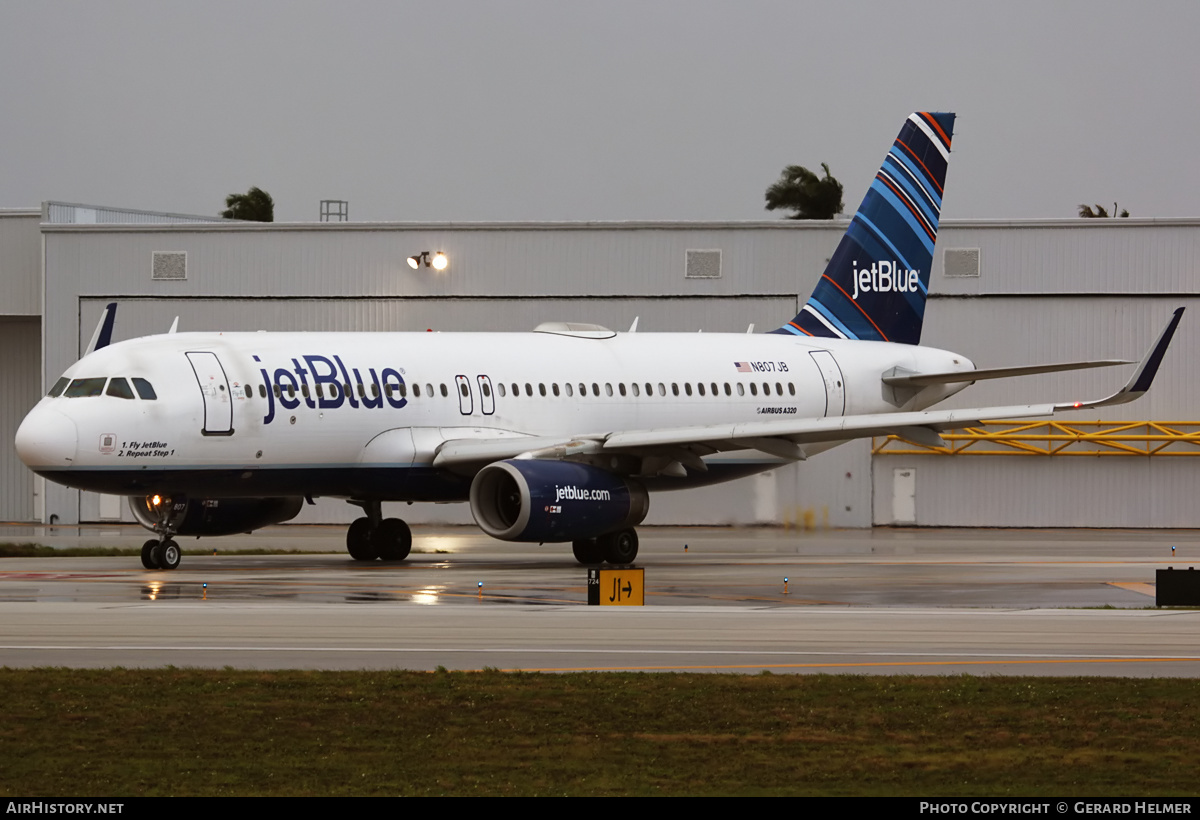 Aircraft Photo of N807JB | Airbus A320-232 | JetBlue Airways | AirHistory.net #224832