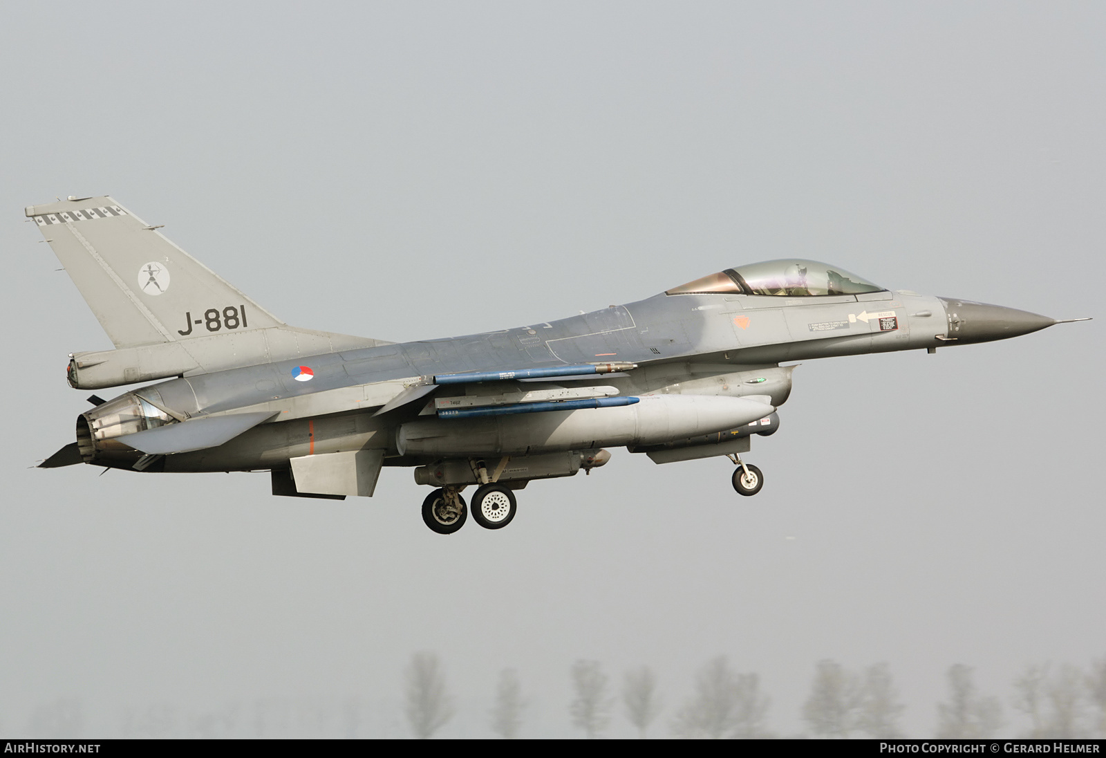 Aircraft Photo of J-881 | General Dynamics F-16AM Fighting Falcon | Netherlands - Air Force | AirHistory.net #224857