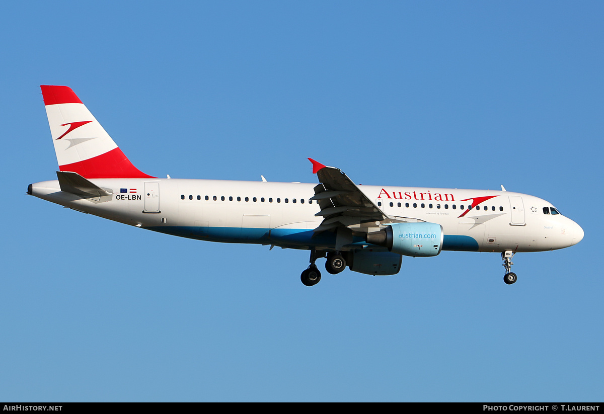 Aircraft Photo of OE-LBN | Airbus A320-214 | Austrian Airlines | AirHistory.net #224917